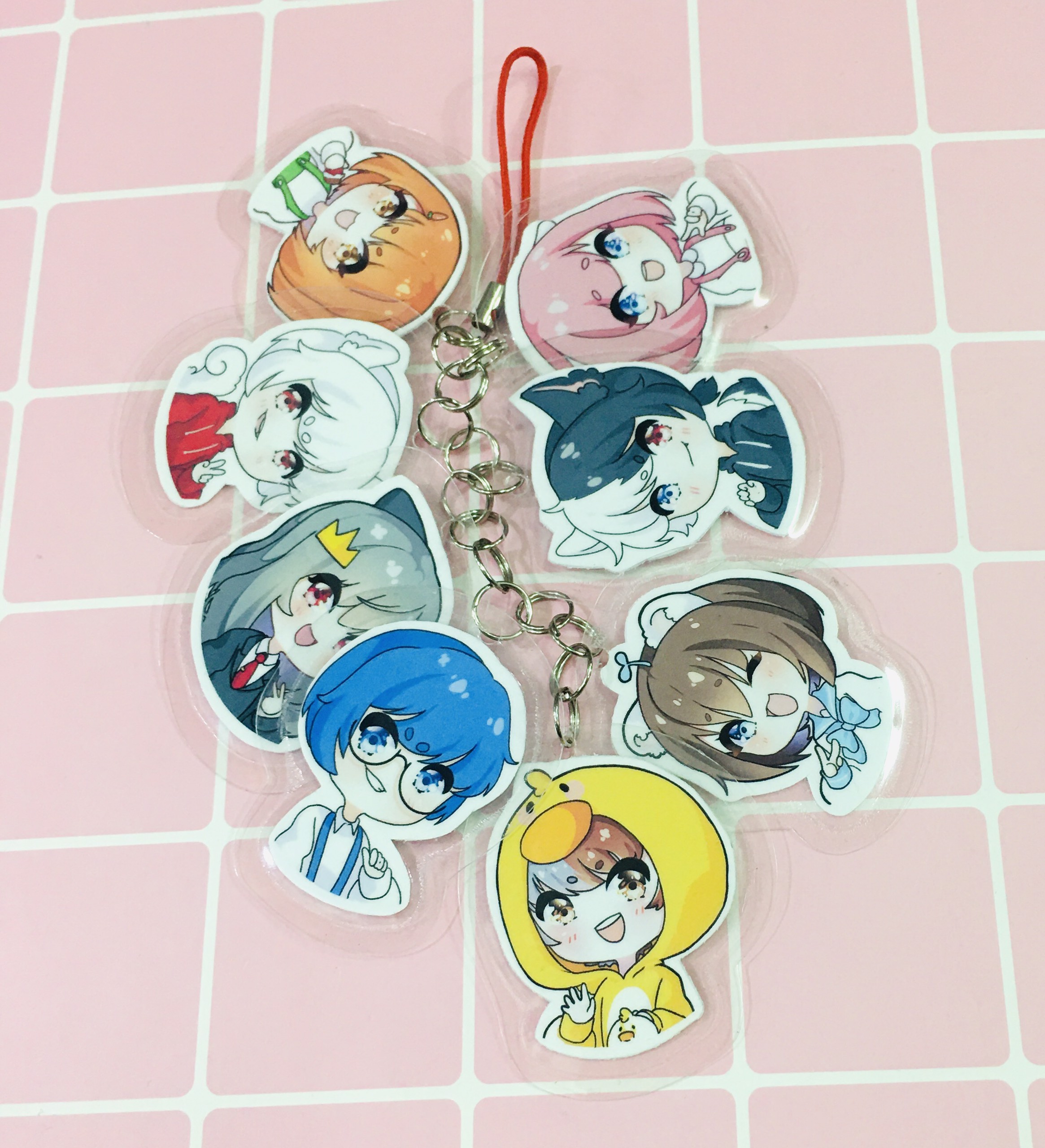 Dây móc chùm HERO TEAM 8 miếng