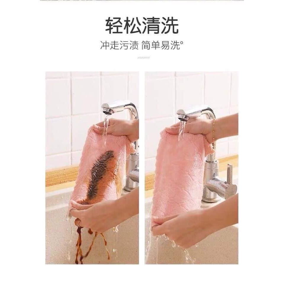 Sét 10 chiếc Khăn lau tay đa năng mềm mịn siêu thấm nước