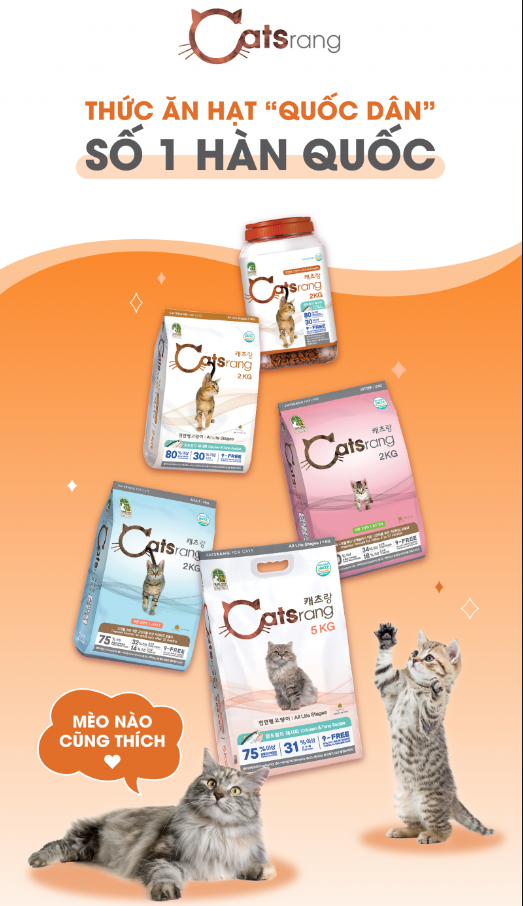 [2kg] Catsrang National Grain Food for Cats of All Ages, 2kg Bag