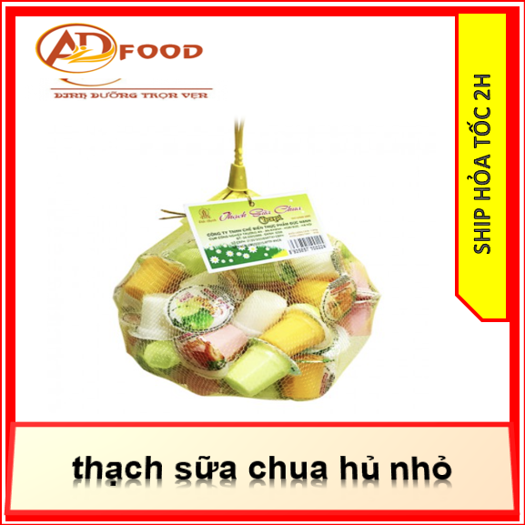 Thạch sữa chua gói 200gr hủ nhỏ chia từ túi 500gr