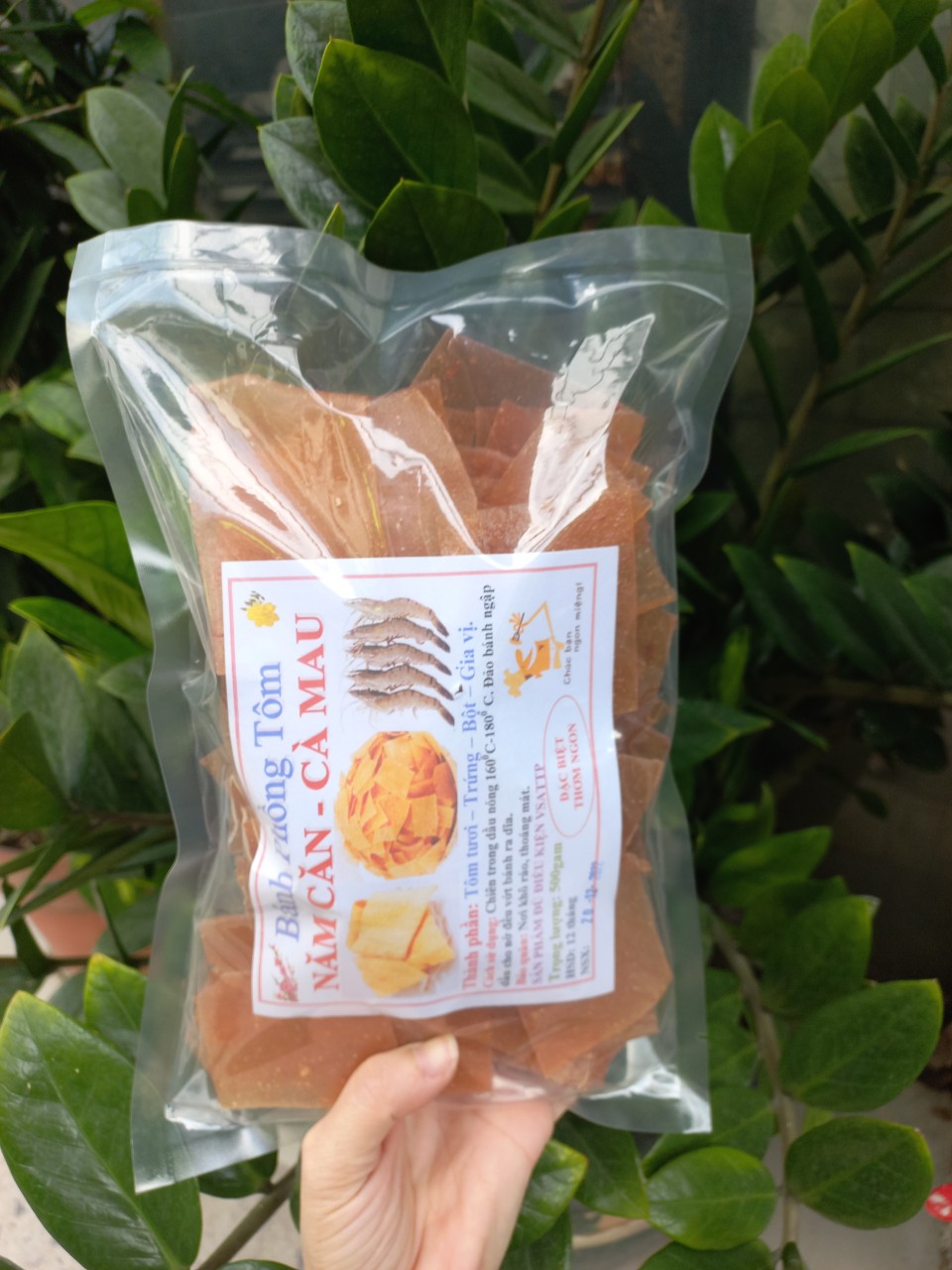 Bánh phồng tôm năm căn cà mau 500g loại đặc biệt – đặc sản cà mau