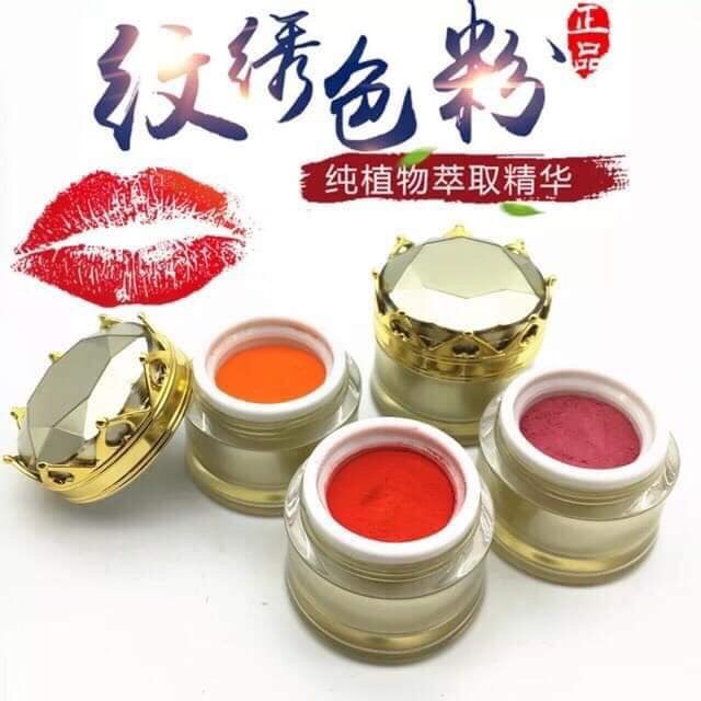 Bột tán môi, lông mày, mí hoàng cung
