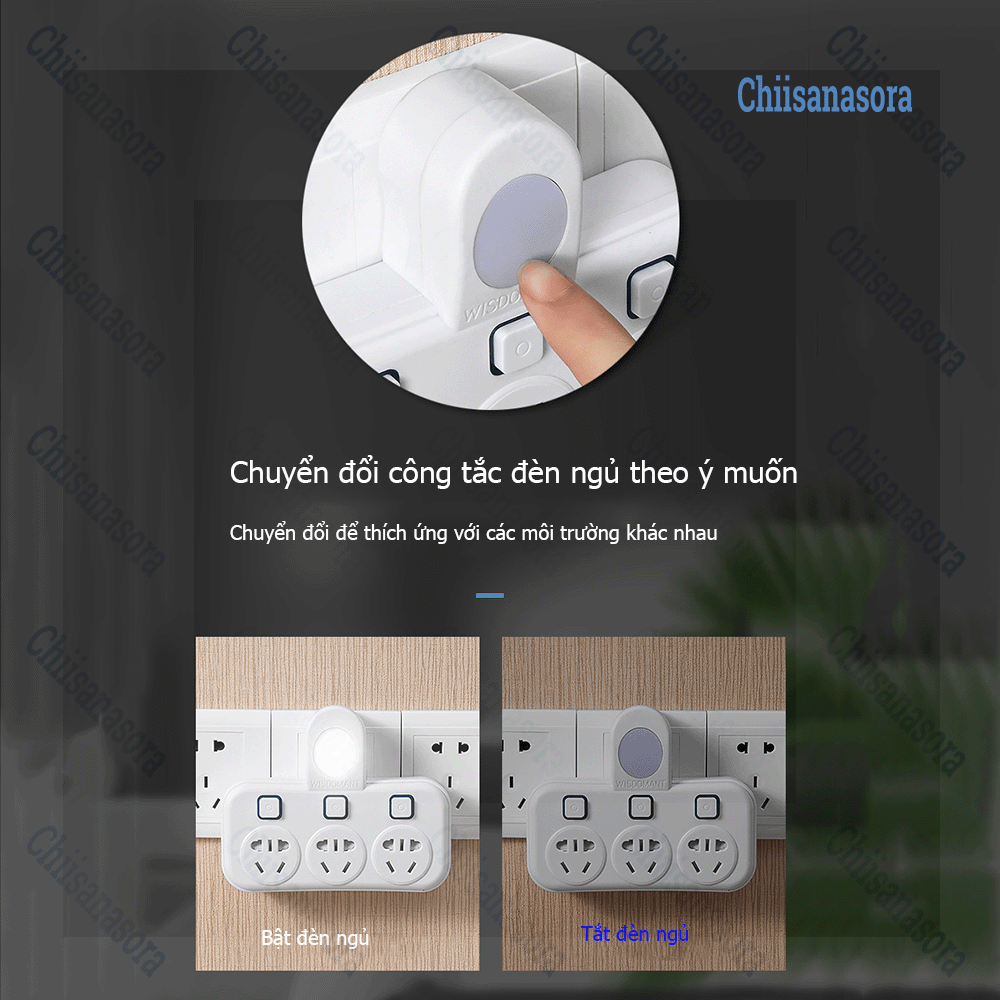 Bộ chuyển đổi ổ cắm 2 chân - Phích cắm 2 chân chia nhiều chỗ cắm usb led, ổ cắm đa năng, phich cắm điện