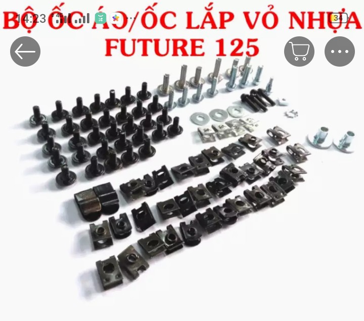 Bộ ốc áo xe Future 125