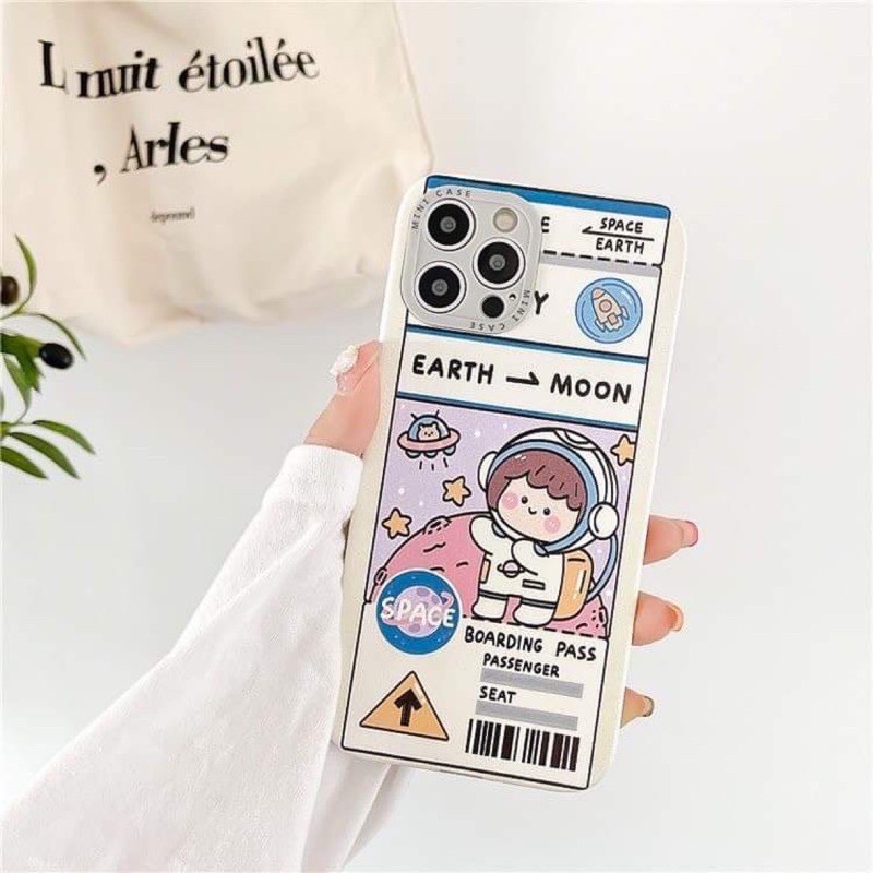 Ốp iphone full viền Earth-Moon