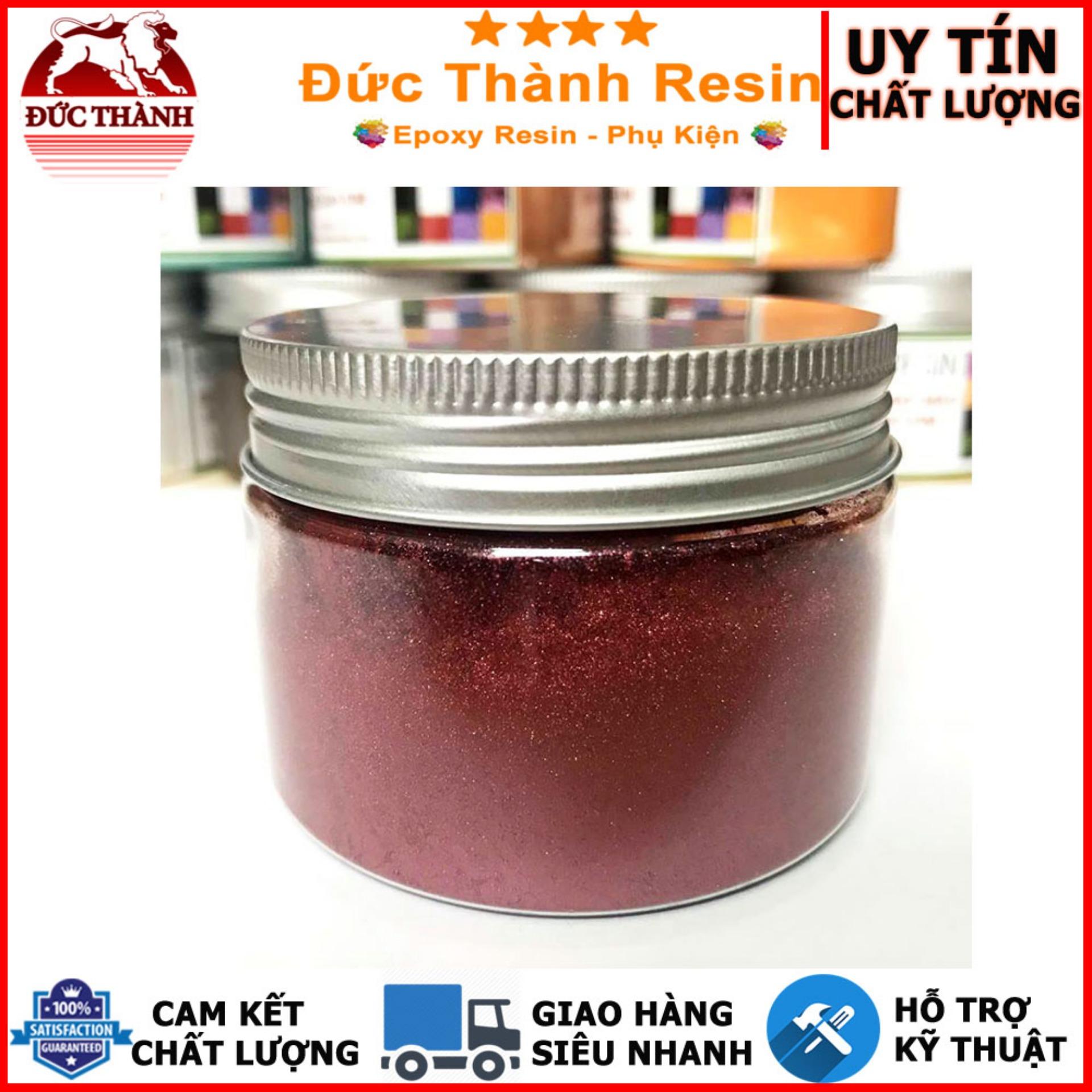 Bột camay nhũ ánh kim pha Epoxy Resin màu ĐỒNG ĐỎ - RED COPPER 50g