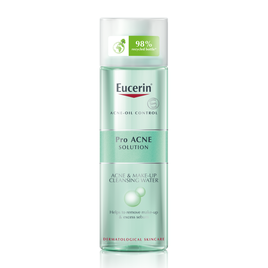 [HCM]Nước Tẩy Trang Da Mụn Eucerin Pro ACNE Solution Acne & Make-up Cleansing Water 200ml