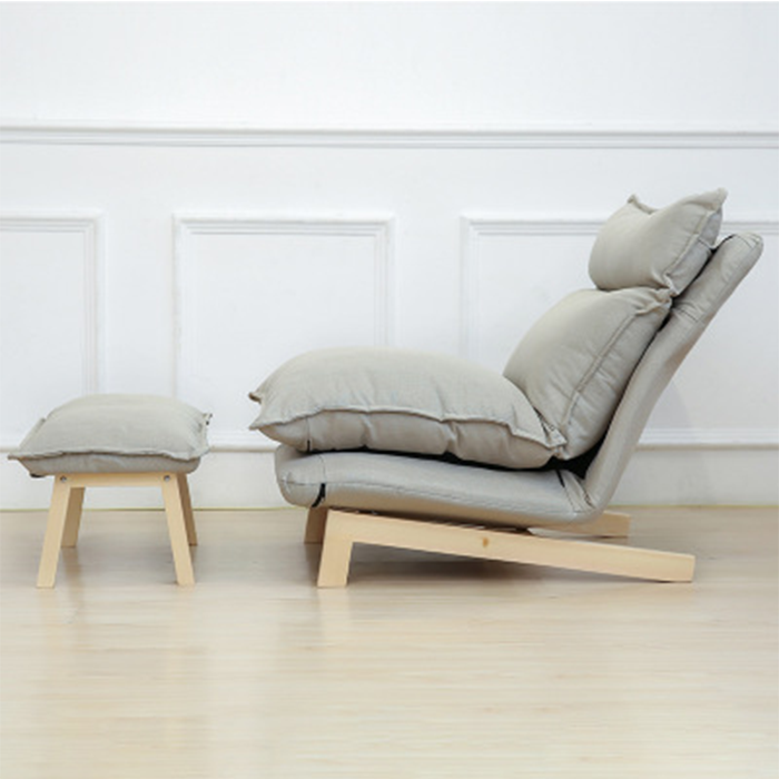 SOFA GIƯỜNG kèm đôn để chân, ghế đọc sách thư giãn - sofa lười