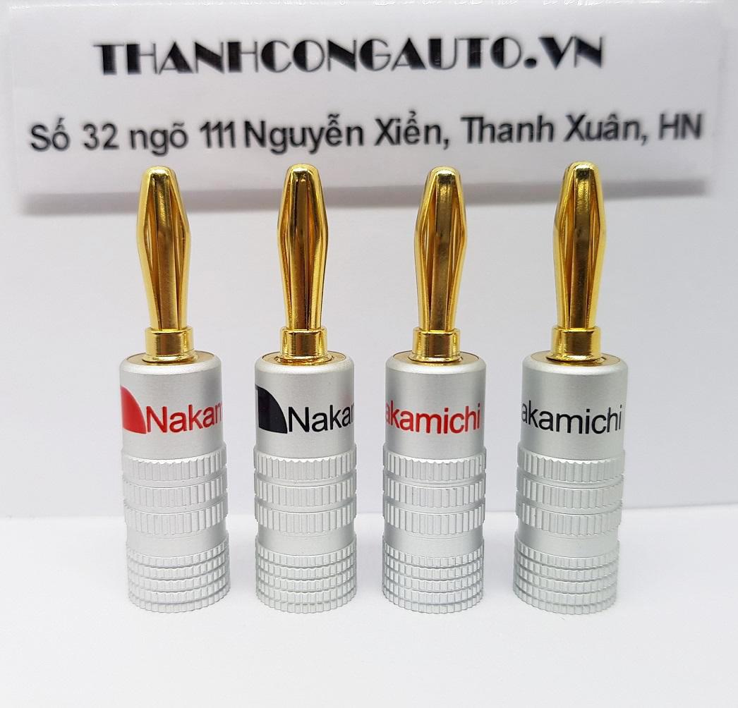 Bộ 4 jack bắp chuối - Jack loa bắp chuối Nakamichi - 4 cái như hình