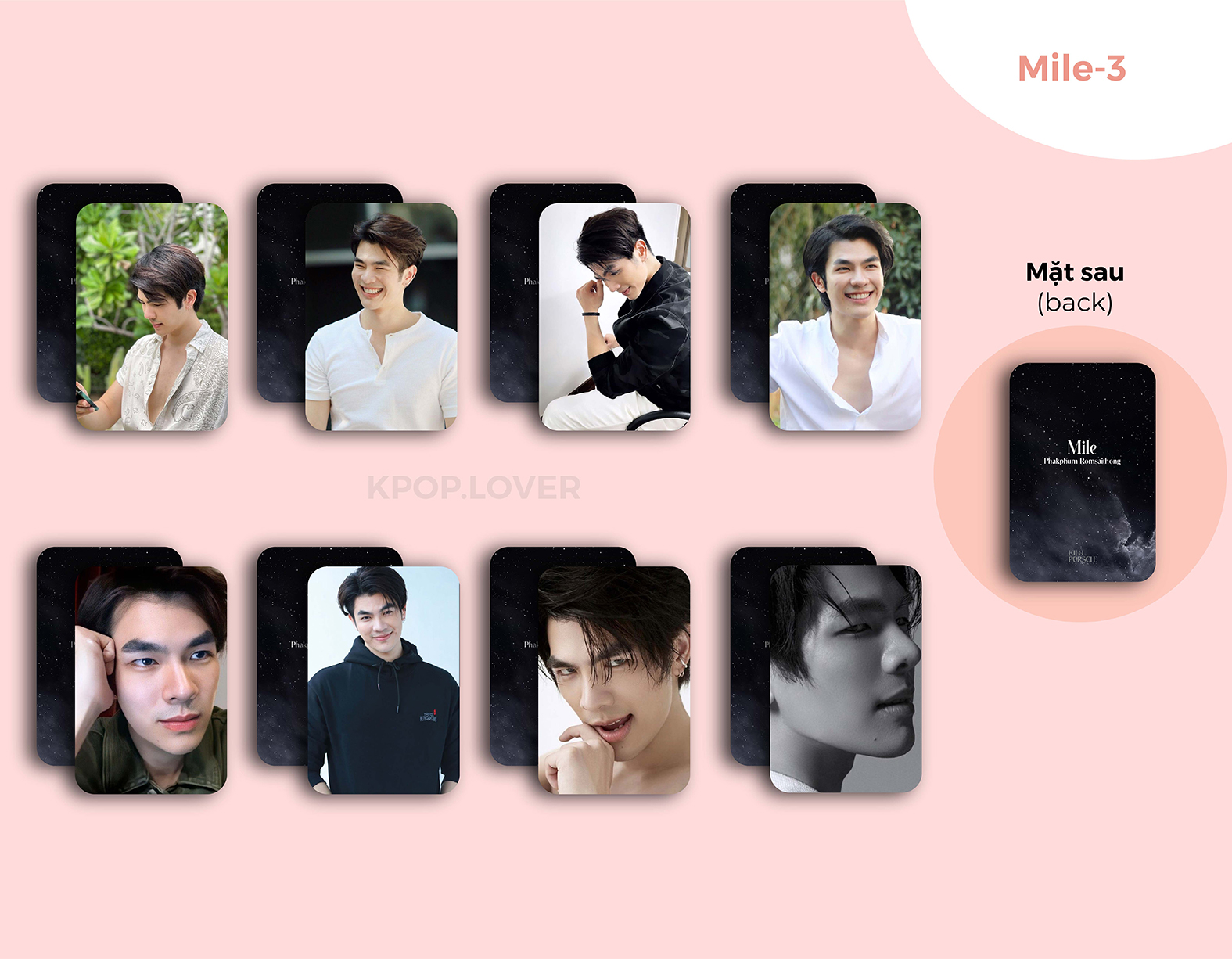 Set 8 card mile phakphum - kinnporsche