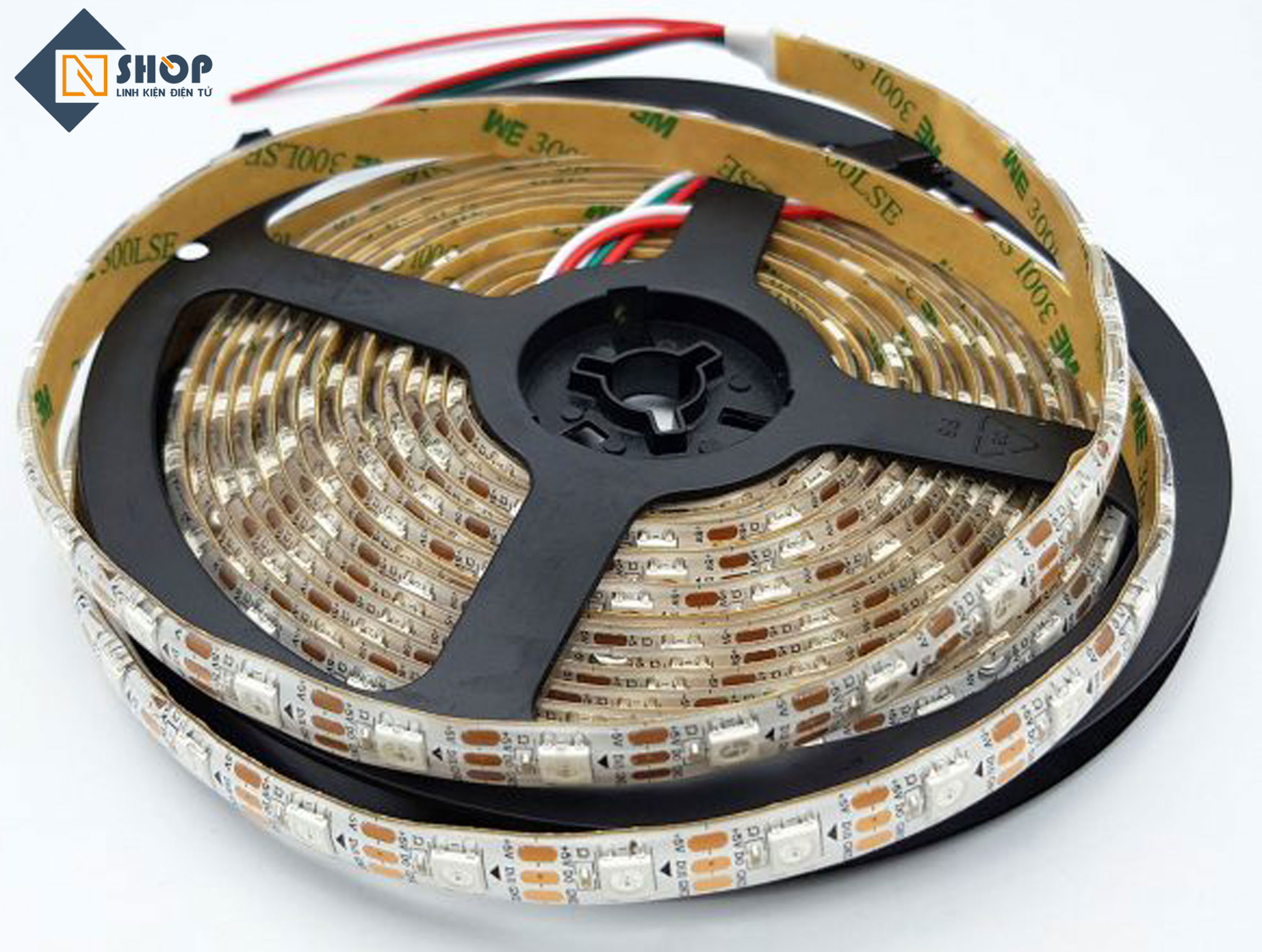 Led dây WS2812 5050 5VDC 1m 60 bóng (Không phủ epoxy - Có phủ epoxy - Bọc vỏ silicone))