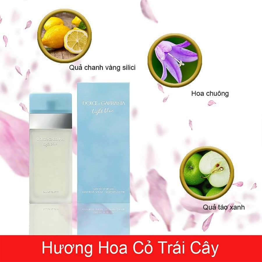 [𝐀𝐮𝐭𝐡] Nước Hoa Nữ D&G Light Blue (Chiết 10ml - 20ml)