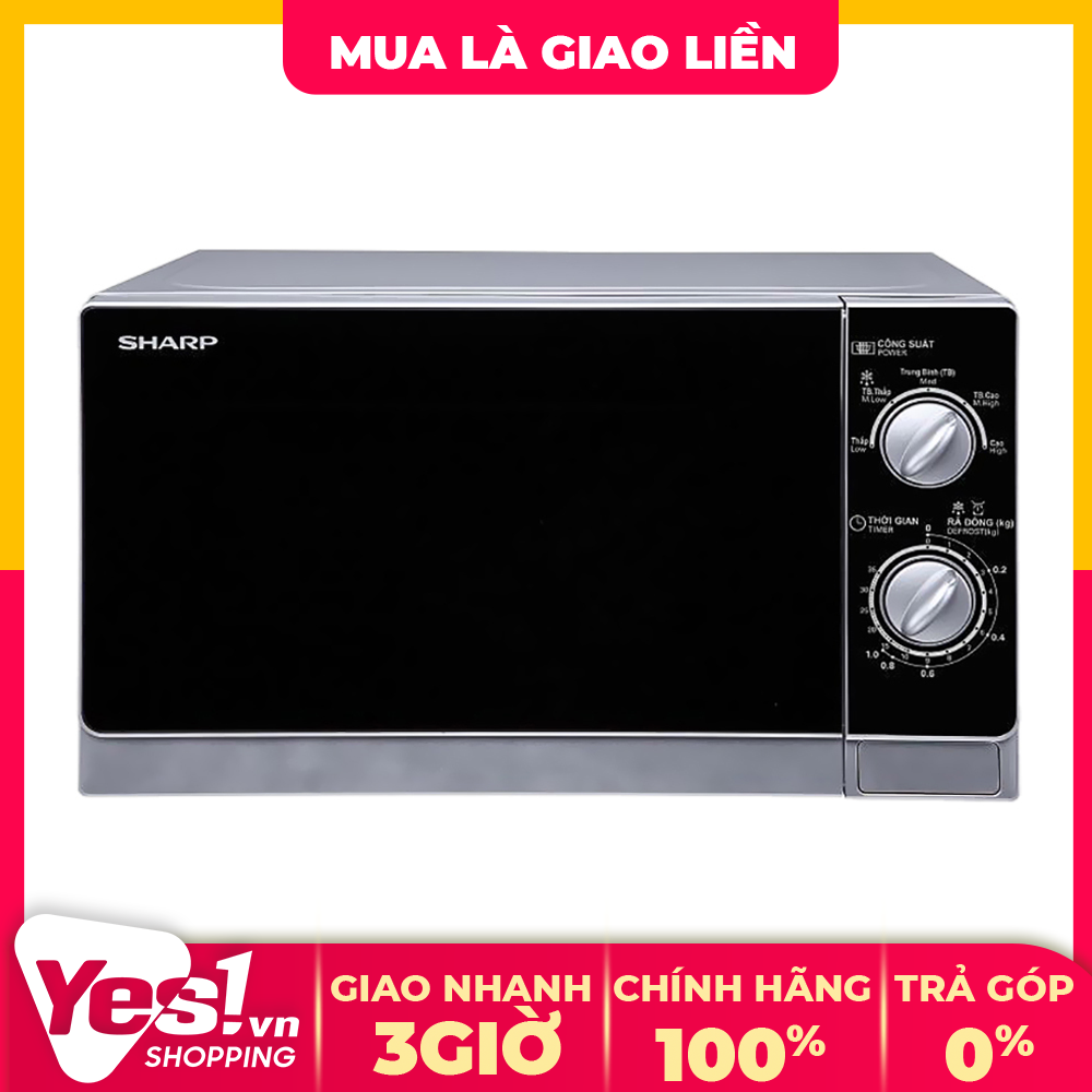 Lò vi sóng sharp r-203vn-m 20 lít - bảo hành chính hãng - voucher 10% lên đến 800k