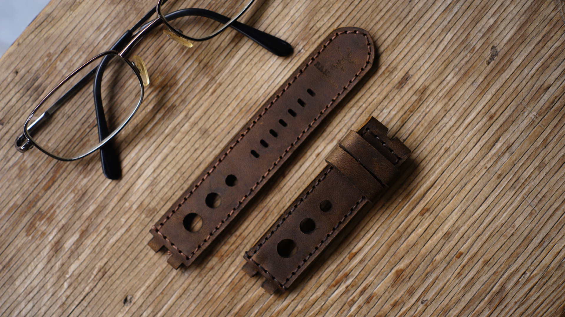 WATCH STRAPS DOUBLE COW LEATHER REAL