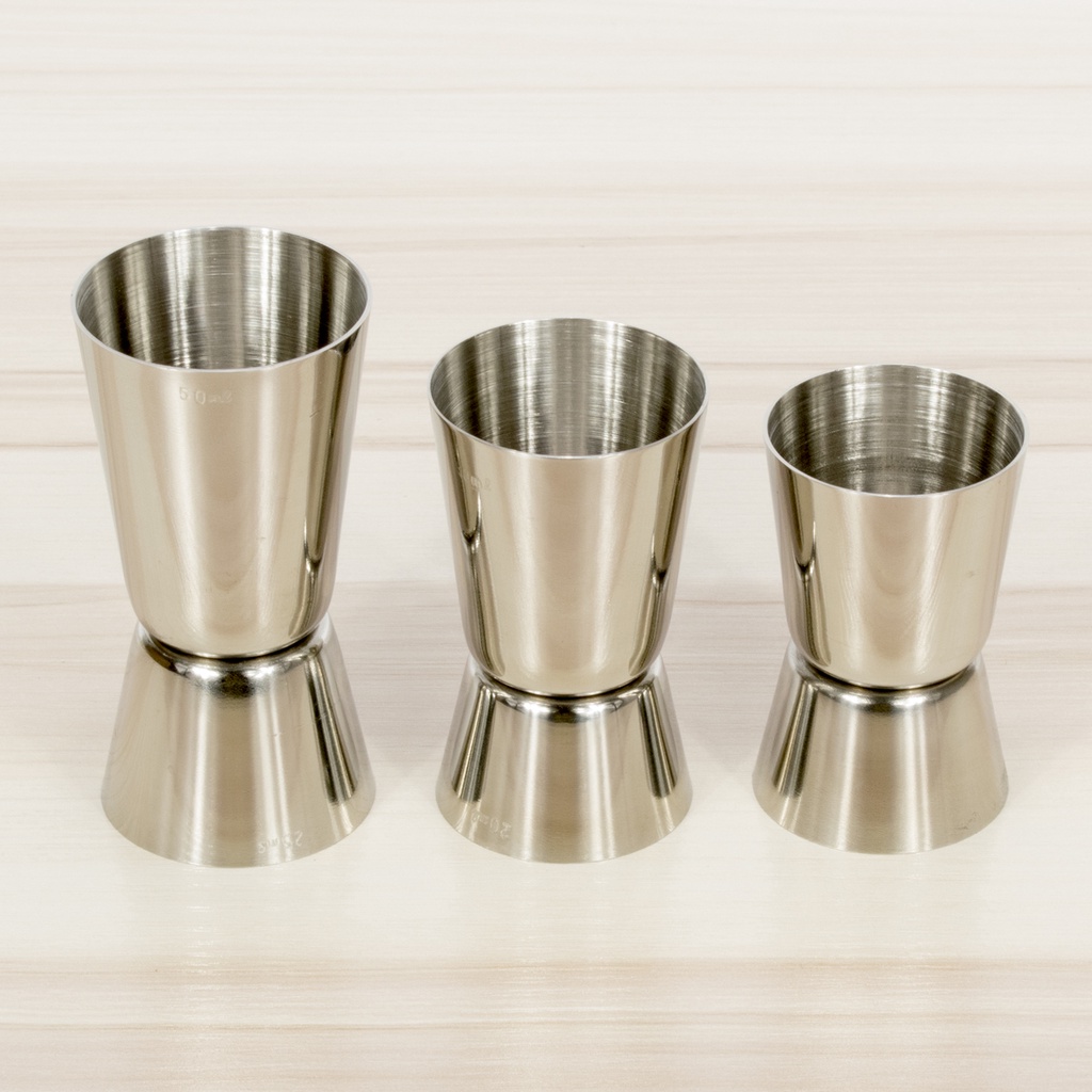 Ly đong jigger định lượng pha chế 2 đầu inox 100% các size