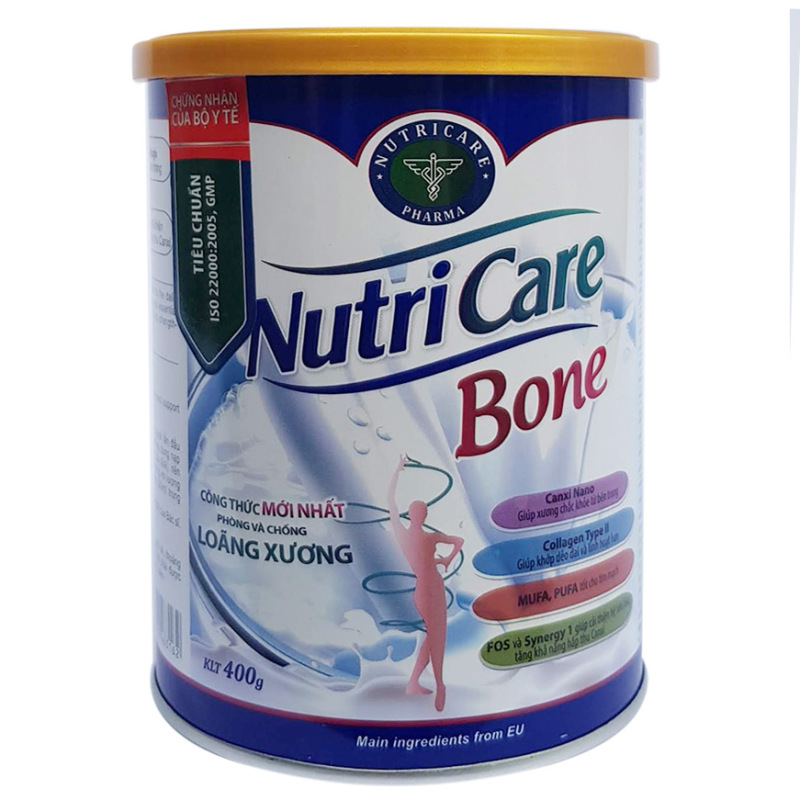 Sữa bột Nutricare Bone - phòng loãng xương, cải thiện xương khớp (400g) giá rẻ