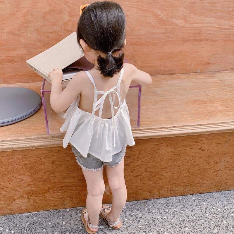 Áo dây hở lưng cho bé gái từ 7-17 kí