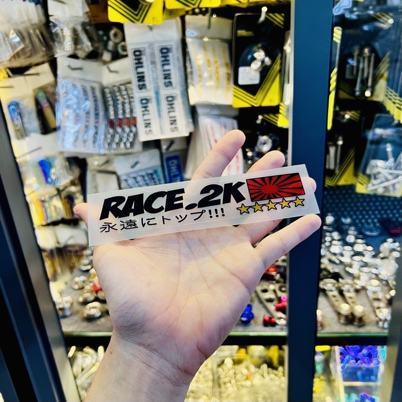 Cặp Tem Sticker RACE_2k - Decal Nhật Bản | IN TRONG