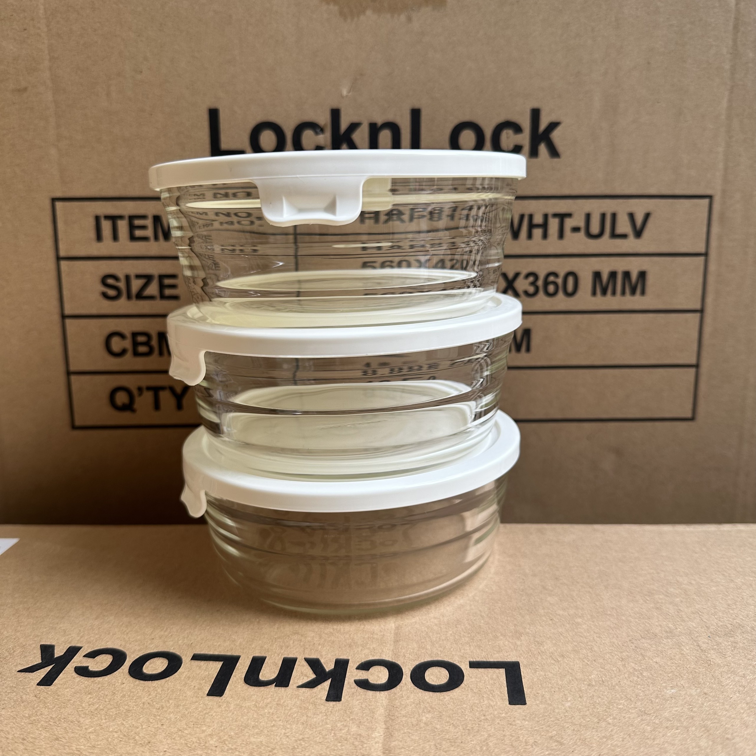 Hộp thủy tinh chịu nhiệt lock & lock tròn 420ml