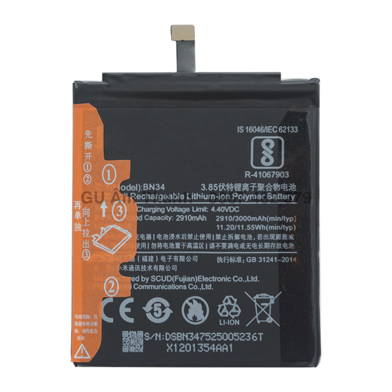 Pin cho xiaomi redmi 5a mcg3b dung lượng 3000mah zin máy