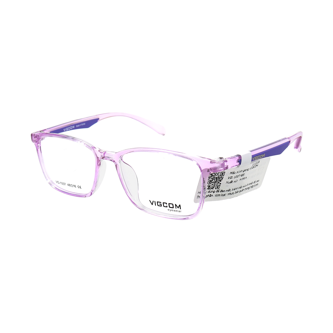 Gọng kính cận nam, gọng kính cận nữ chính hãng vigcom vg1007 b5