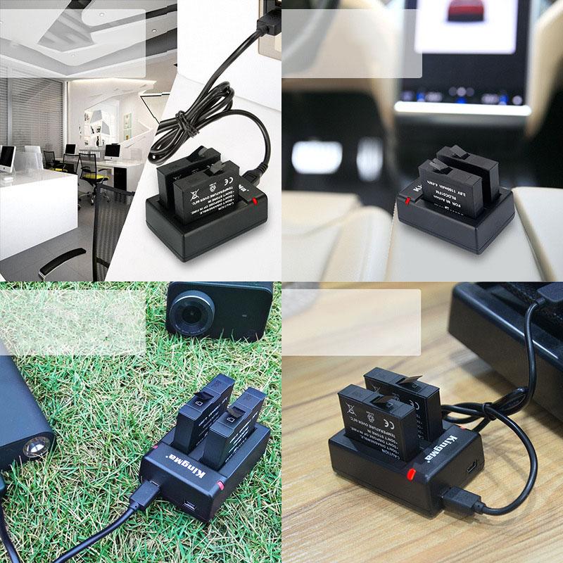 Combo sạc đôi + 2 pin cho Xiaomi Mijia Action camera