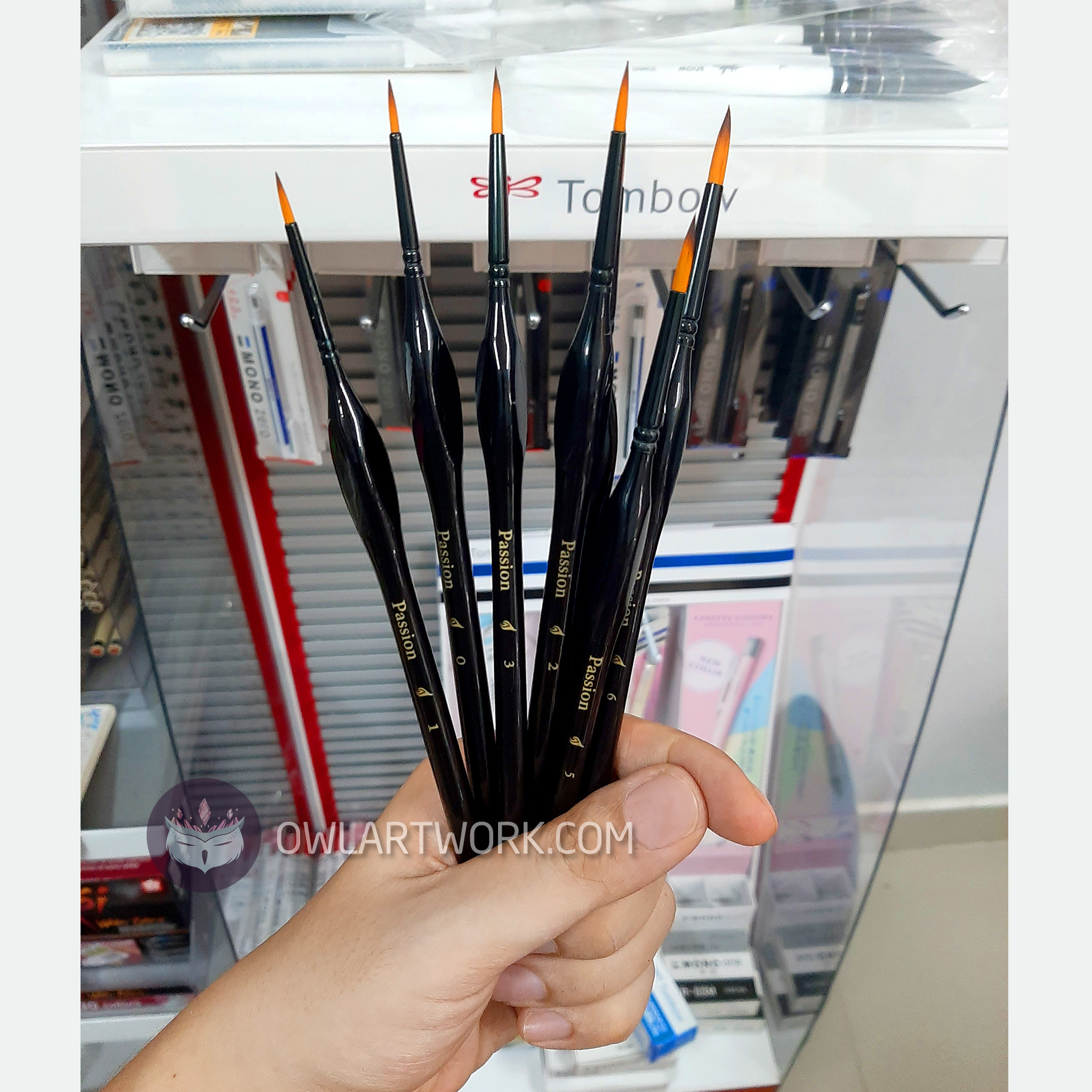 [HCM]Cọ Vẽ Màu Nước Passion Hàn Quốc - Đầu tròn (Round)