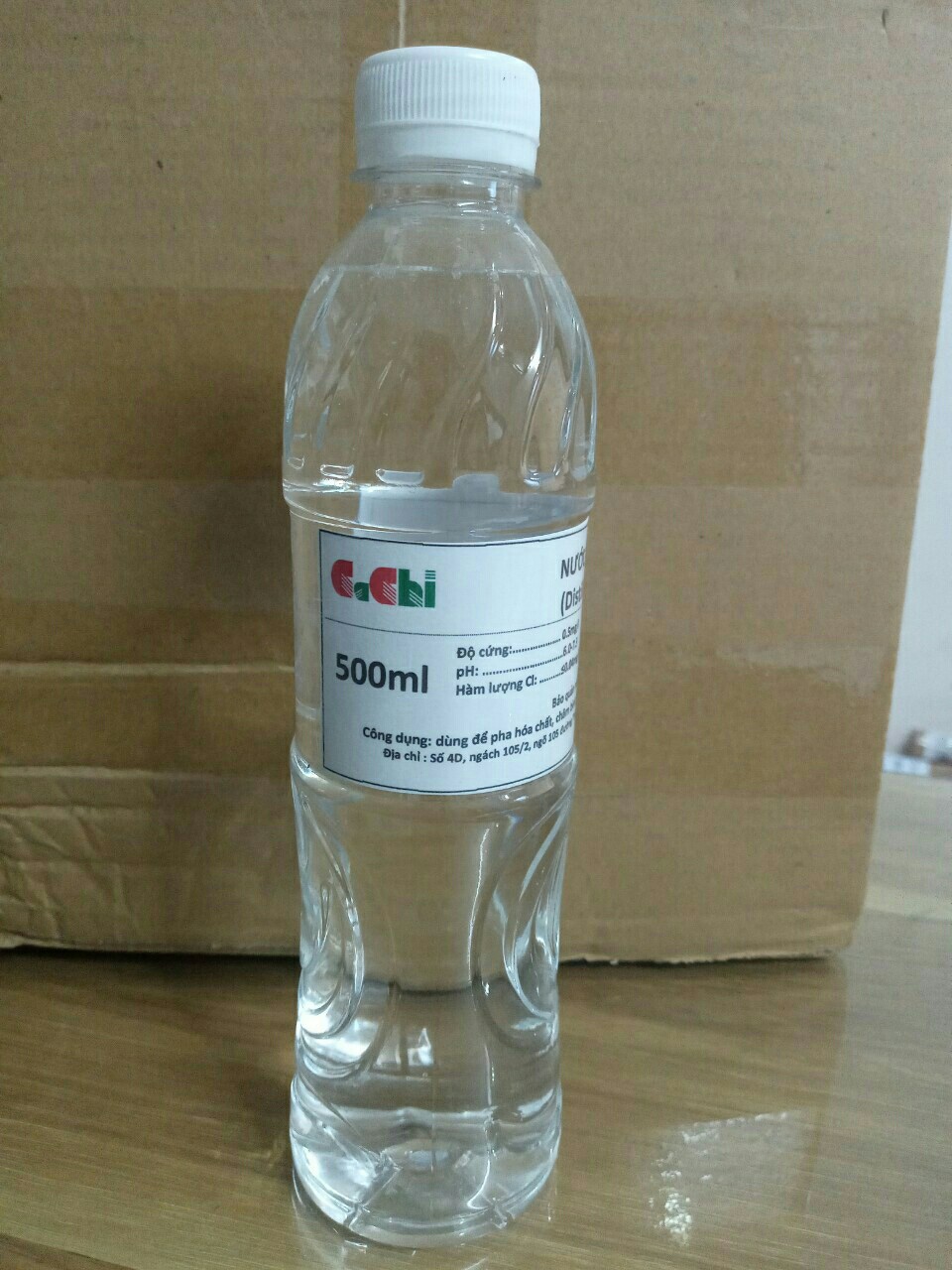Nước cất 1 lần - chai 500ml