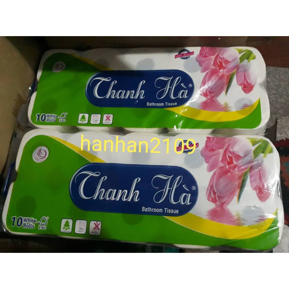 Bịch Giấy vệ sinh Thanh Hà (10 cuộn)