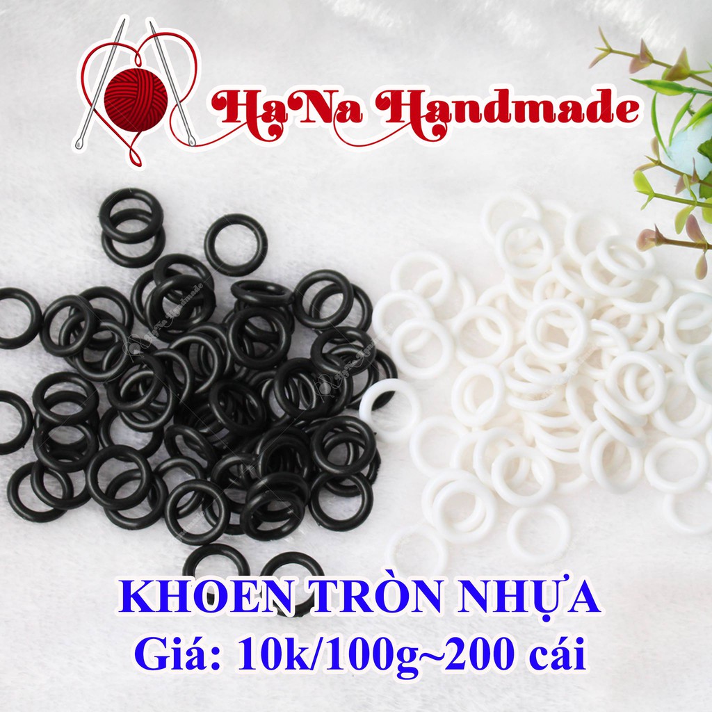 100g khoen tròn nhựa làm túi xách (15k/100gram)