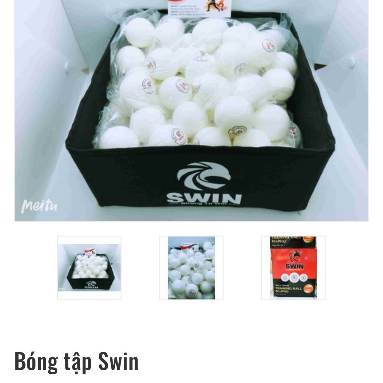 Hộp bóng tập Swin 100 quả