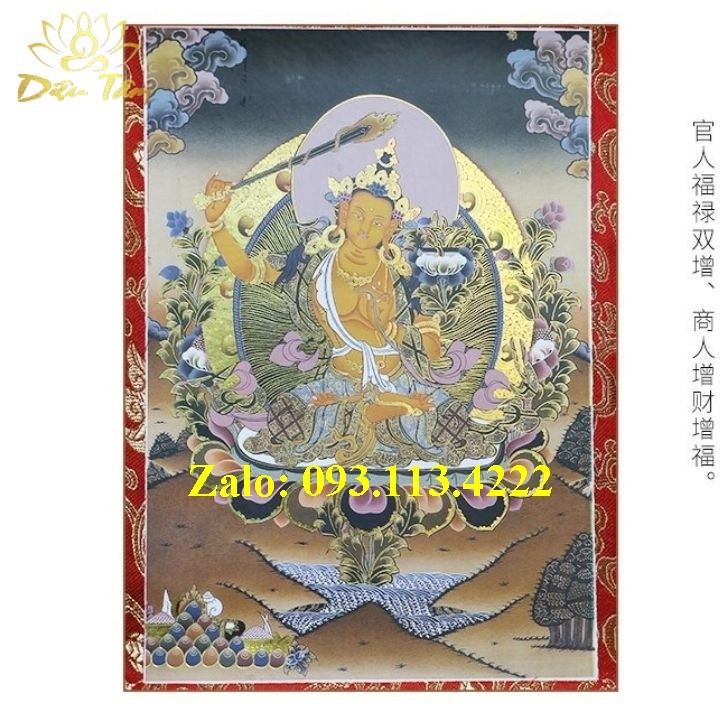 Tranh thangka văn thù bồ tát