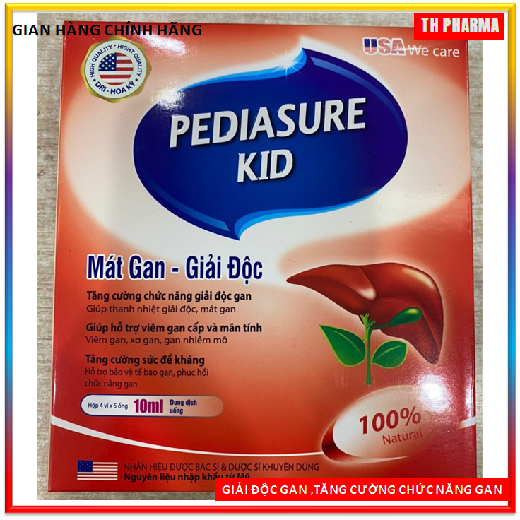 Siro Uống   Bổ Gan , Mát Gan  Pedia sure Kid- Giúp mát gan, giải độc gan, hạ men gan, tăng cường chức năng gan - Nguyên Liệu Nhập Khẩu Mỹ -hộp 20 ống