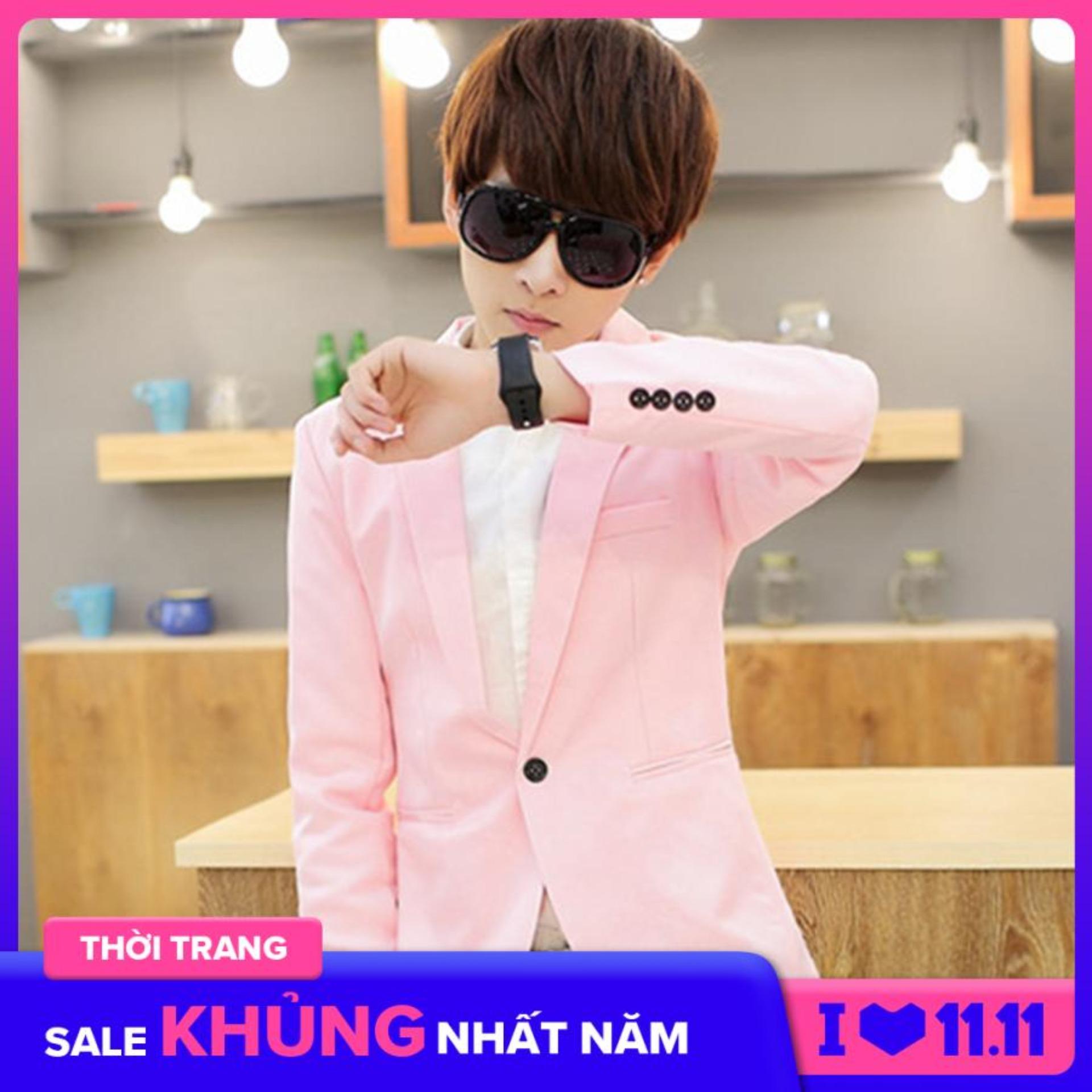 [HCM][Giá Sỉ] Áo Vest Nam Ôm Body Sành Điệu Màu Hồng