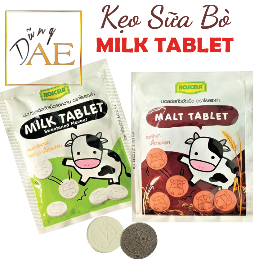 Kẹo sữa bò Milk Tablet Thái Lan 20G