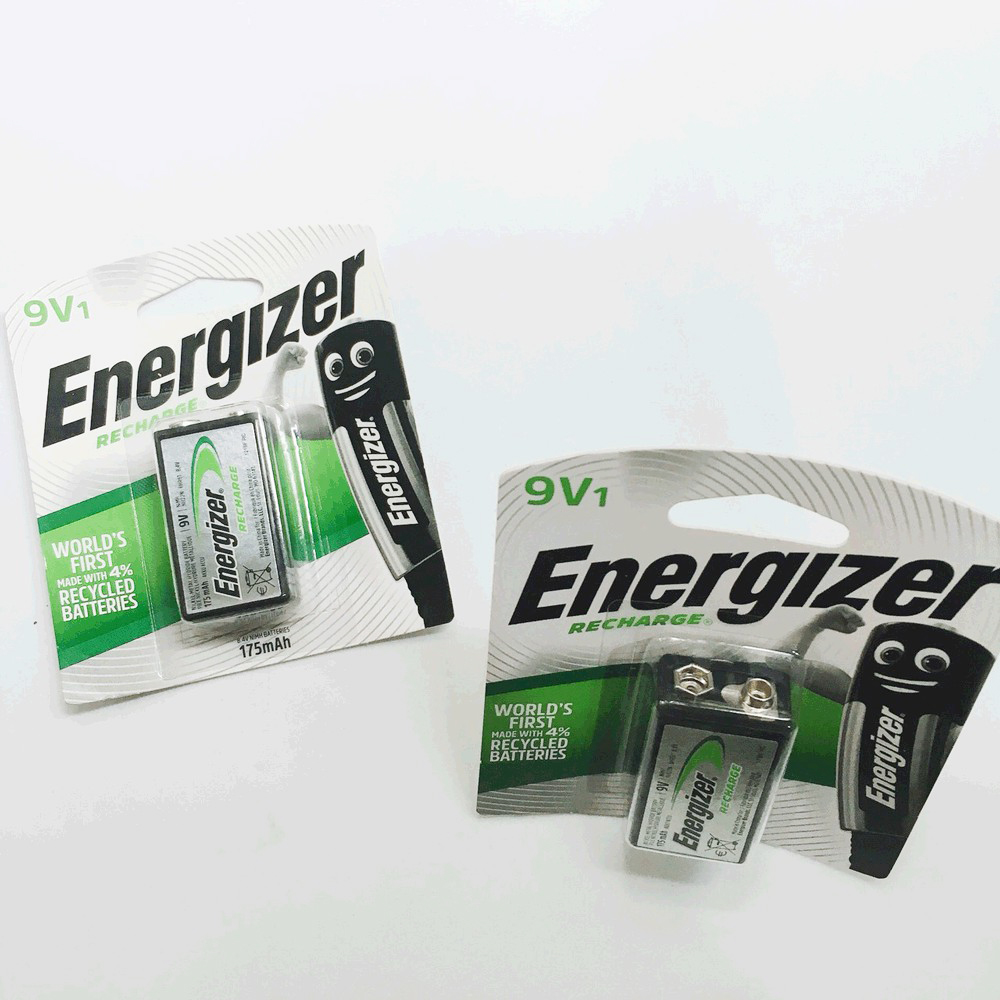 4 Vỉ Pin sạc 9V Energizer 175mAh  (pin sạc vuông )