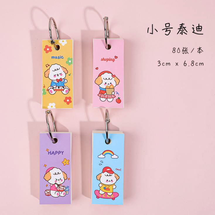 Sổ học từ vựng có móc treo kute h140