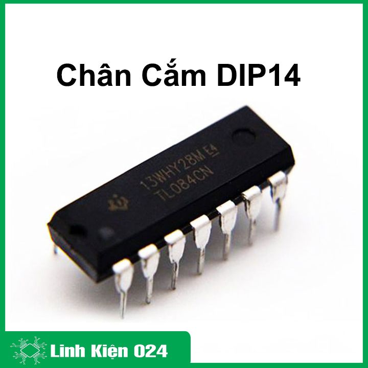 Tl084, linh kiện điện tử ic tl084 chân cắm dip14 / chân dán sop14