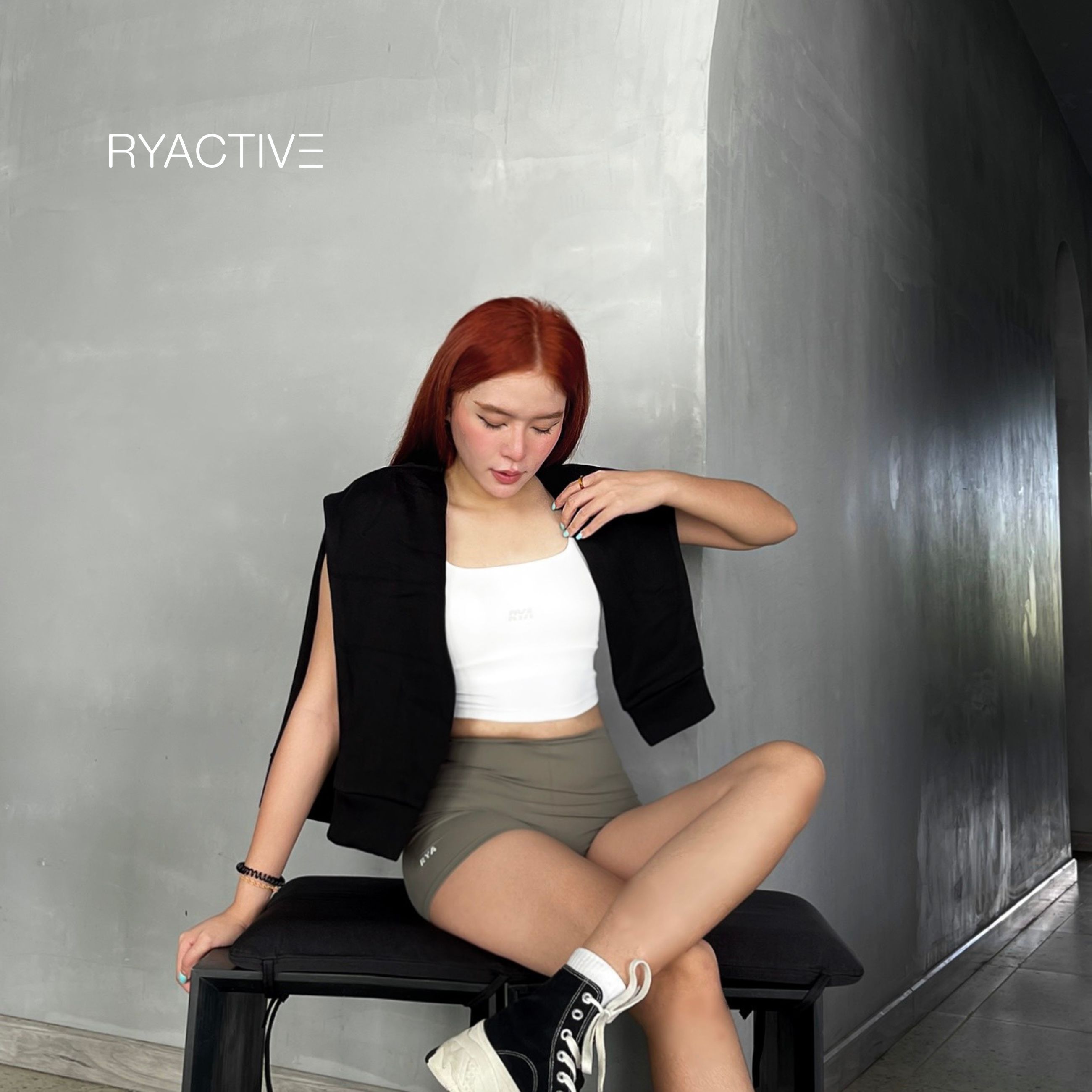 Áo ngực thể thao RYACTIVE -  VICTORY SPORTBRA White