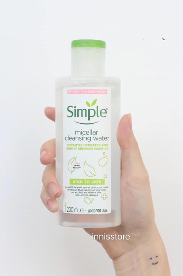 Nước Tẩy Trang Simple Micellar Water 200ml