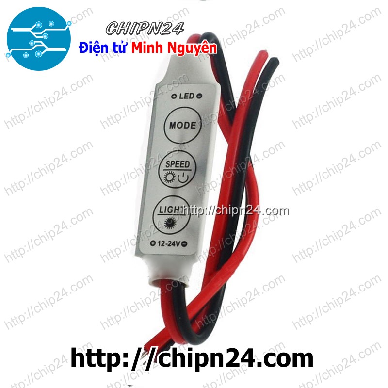 Bo chớp mini 8 chế độ chớp dùng đèn led 5v12v24v