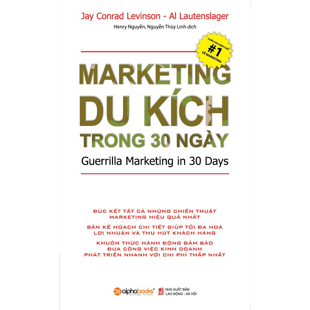 Sách Alphabooks - Marketing Du Kích Trong 30 Ngày (Tái Bản 2018)
