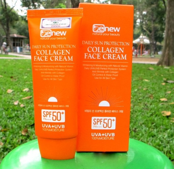 Kem chống nắng cho da mặt và dành cho da dầu mụn Benew Collagen Hàn quốc cao cấp 70ml