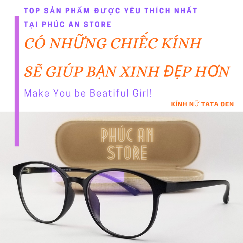 [HCM]Mắt Kính Nữ TATA Kiểu Hàn Quốc ( Đen)
