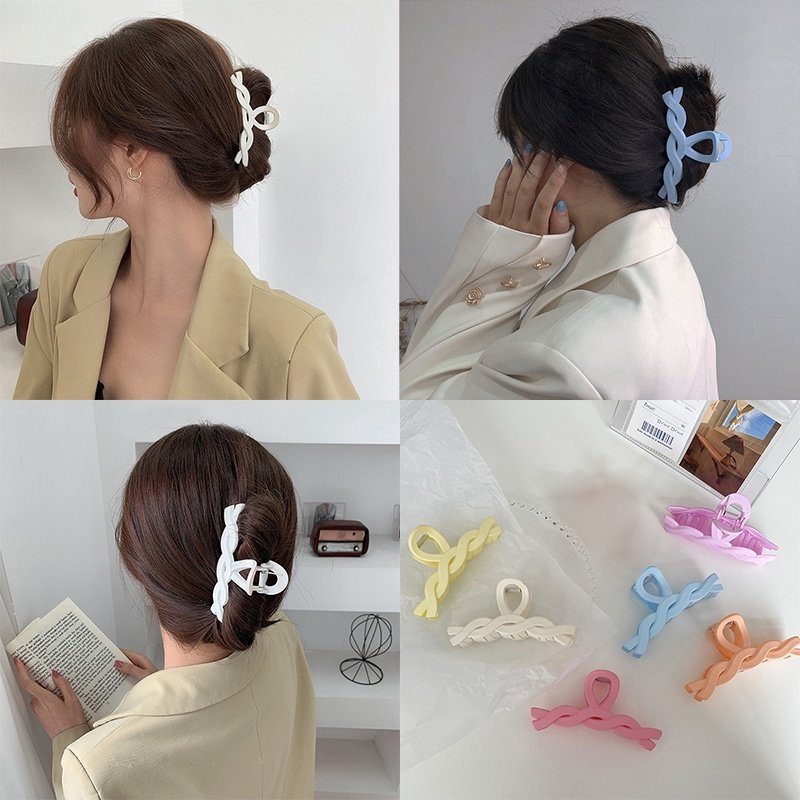 GẤP TÓC XOẮN PASTEL 11CM