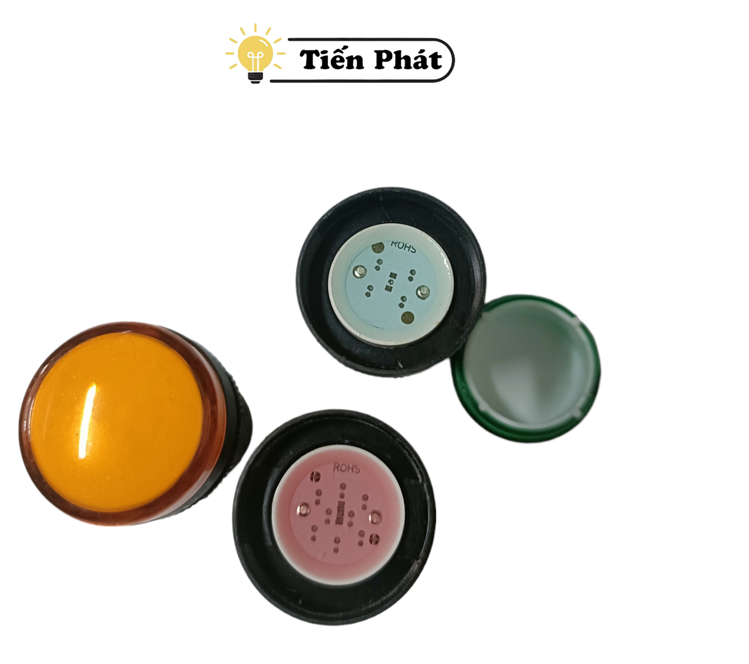 Combo 03 Đèn led báo pha phi 22 220V - Đỏ Vàng Xanh