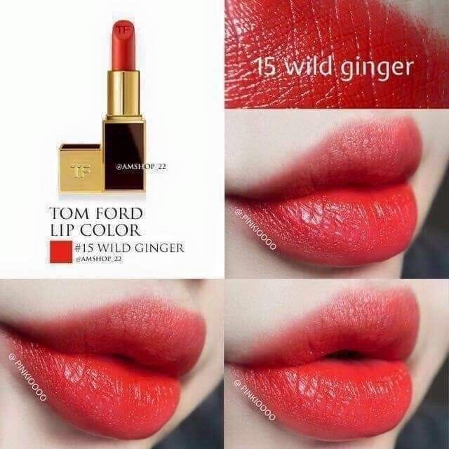 Son Tom Ford màu 15 Wild Ginger - Cam Đỏ