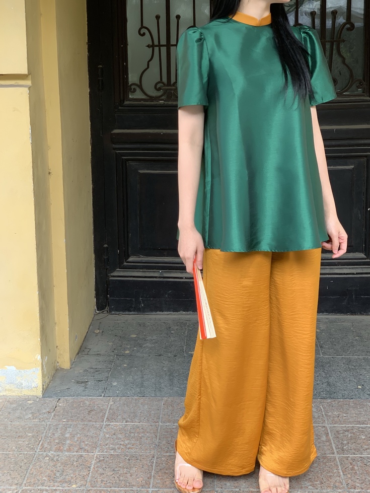 Áo suông dáng xòe Ngọc Điểm - Đing Đang