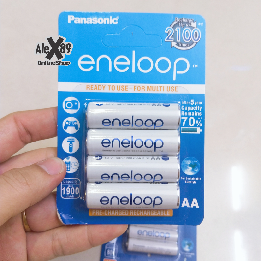 🔥17.9 - 30.9🔥[2 Lựa Chọn] Vỉ 4 Pin Sạc Eneloop. Cao Cấp AA/AAA