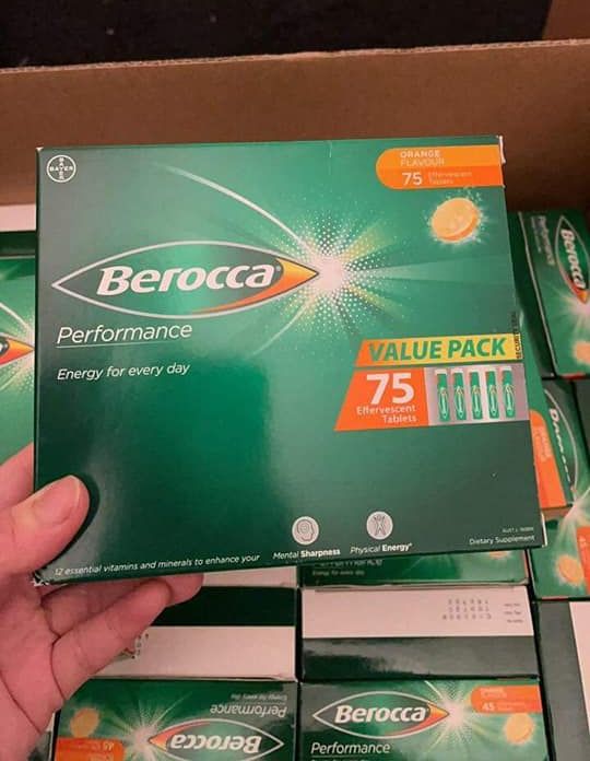 Viên C sủi Berocca - HỘP 75 VIÊN